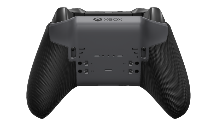 Xbox Elite Wireless Controller Series 2 - Core - Behuizing voorzijde: Stormgrijs + rubberen handvatten, D-pad: Cross, Storm Gray (Metal), Behuizing achterzijde: Stormgrijs + rubberen handvatten