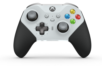 Xbox Elite Wireless Controller Series 2 - Core - Corpo: Branco Robot + Pegas em Borracha, Botão Direcional: Cruz, Cinzento Tempestade (Metal), Traseira: Branco Robot + Pegas em Borracha