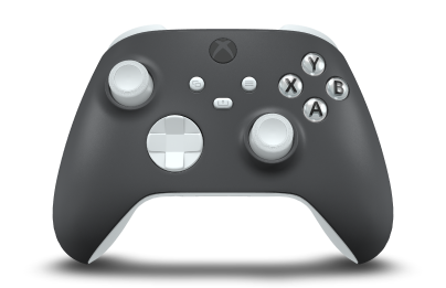 Xbox Wireless Controller - Corpo: Cinzento Tempestade, Botões Direcionais: Branco Robot, Manípulos Analógicos: Branco Robot