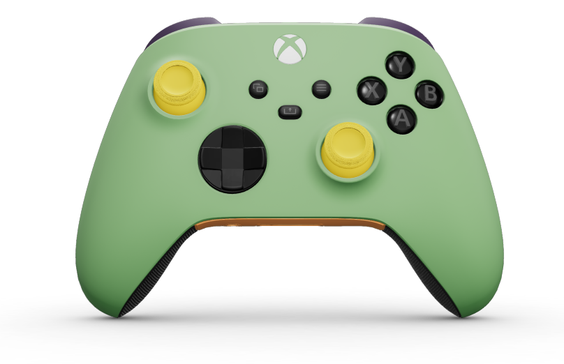 Xbox Wireless Controller - Hoveddel: Blød grøn, D-blokke: Kulsort (metallisk), Thumbsticks: Lyngul