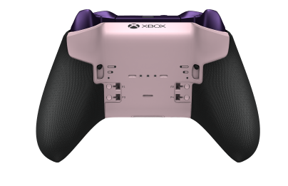 Xbox Elite Wireless Controller Series 2 - Core - Behuizing voorzijde: Zacht roze + rubberen handvatten, D-pad: Cross, Astral Purple (Metal), Behuizing achterzijde: Zacht roze + rubberen handvatten