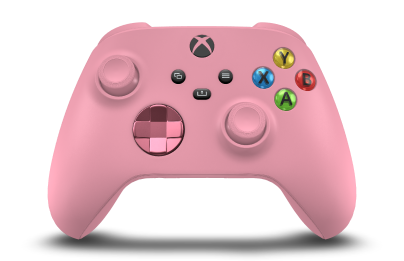 Xbox 무선 컨트롤러 - Body: Retro Pink, D-Pads: Retro Pink (Metallic), Thumbsticks: Retro Pink