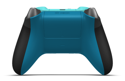 Xbox 無線控制器 - Body: Carbon Black, D-Pads: Ash Gray (Metallic), Thumbsticks: Glacier Blue