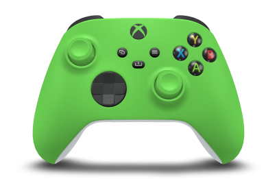 Xbox Wireless Controller - Body: Velocity Green, D-Pads: Carbon Black, Thumbsticks: Velocity Green