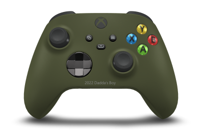 Xbox Wireless Controller - Body: Nocturnal Green, D-Pads: Carbon Black (Metallic), Thumbsticks: Carbon Black