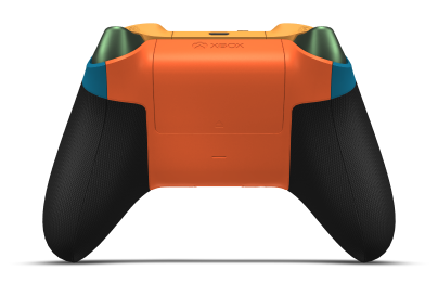 Xbox Wireless Controller - Body: Mineral Blue, D-Pads: Soft Orange (Metallic), Thumbsticks: Zest Orange