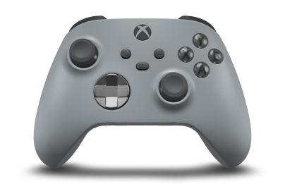 Xbox Wireless Controller - Text: Aschgrau, Steuerkreuze: Metallisches Silber, Analogsticks: Sturmgrau