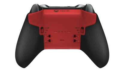 Xbox Elite Wireless Controller Series 2 - Core - Body: Carbon Black + Rubberized Grips, D-pad: Facet, Pulse Red (Metal), Back: Pulse Red + Rubberized Grips