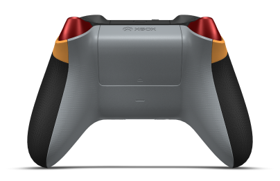 Xbox 無線控制器 - Body: Soft Orange, D-Pads: Storm Gray (Metallic), Thumbsticks: Pulse Red