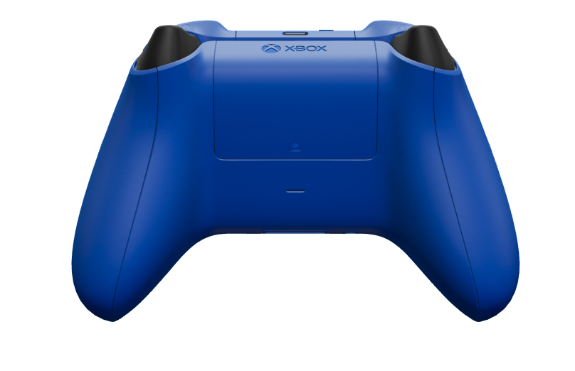 Xbox ワイヤレス コントローラー - 機身: 衝擊藍, 方向鍵: 碳黑色, 搖桿: 碳黑色