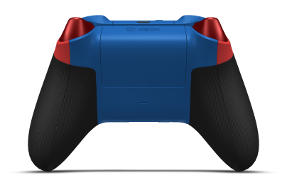 Xbox Wireless Controller - Body: Pulse Red, D-Pads: Ash Gray (Metallic), Thumbsticks: Shock Blue