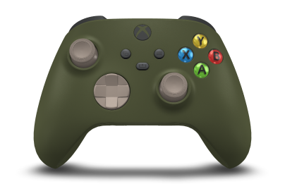 Xbox Wireless Controller - Body: Nocturnal Green, D-Pads: Desert Tan, Thumbsticks: Desert Tan