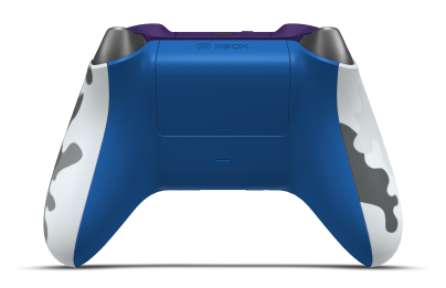 Xbox Wireless Controller - Hoofdtekst: IJscamo, D-Pads: Mineraalblauw (metallic), Duimsticks: Shockblauw