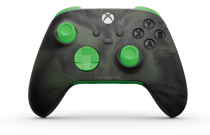 Xbox Wireless Controller - 몸체: 녹터널 베이퍼, 방향 패드: 벨로시티 그린, 엄지스틱: 벨로시티 그린
