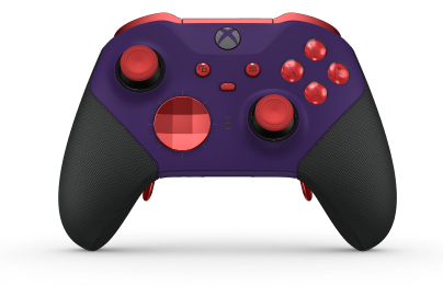 Xbox Elite Wireless Controller Series 2 - Core - Body: Astral Purple + Rubberized Grips, D-pad: Facet, Pulse Red (Metal), Back: Astral Purple + Rubberized Grips