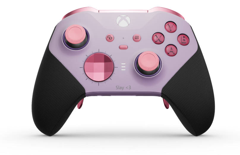 Xbox Elite Wireless Controller Series 2 - Core - Body: Soft Purple + Rubberised Grips, D-pad: Faceted, Deep Pink (Metal), Back: Soft Purple + Rubberised Grips