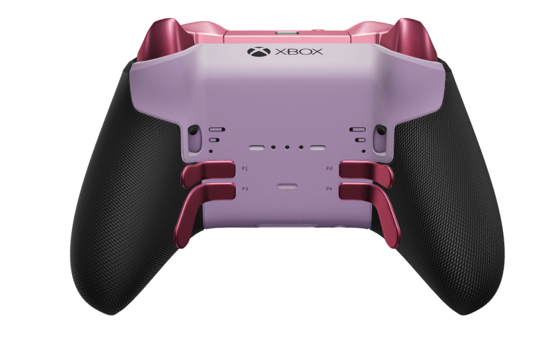 Xbox Elite Wireless Controller Series 2 - Core - Body: Soft Purple + Rubberised Grips, D-pad: Faceted, Deep Pink (Metal), Back: Soft Purple + Rubberised Grips