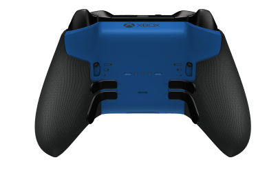 Xbox Elite Wireless Controller Series 2 - Core - Korpus: Shock Blue + Rubberized Grips, Pad kierunkowy: Wersja wklęsła, węglowa czerń (wariant metaliczny), Tył: Shock Blue + Rubberized Grips