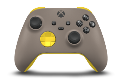 Xbox 無線控制器 - Body: Desert Tan, D-Pads: Lighting Yellow, Thumbsticks: Carbon Black
