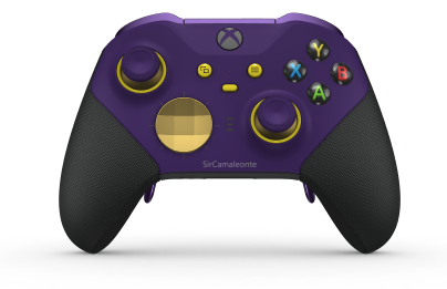 Controller Wireless Elite per Xbox Series 2 - Nucleo - Behuizing voorzijde: Astralpaars + rubberen handvatten, D-pad: Facet, Gold Matte (Metal), Behuizing achterzijde: Carbonzwart + rubberen handvatten