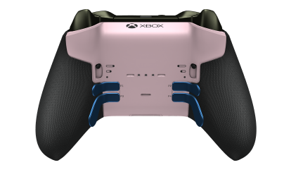 Xbox Elite Wireless Controller Series 2 - Core - Body: Soft Pink + Rubberized Grips, D-pad: Facet, Soft Orange (Metal), Back: Soft Pink + Rubberized Grips