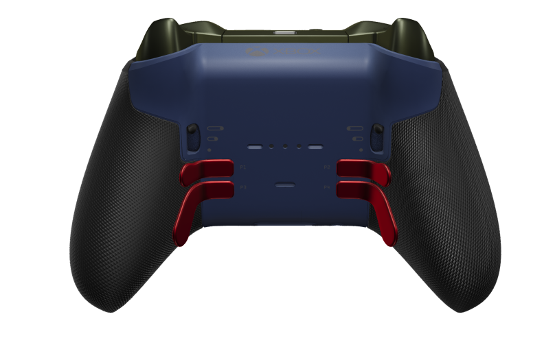 Xbox Elite Wireless Controller Series 2 - Core - Hoveddel: Midnatsblå + gummigreb, D-blok: Kryds, Nattegrøn (metal), Bagside: Midnatsblå + gummigreb