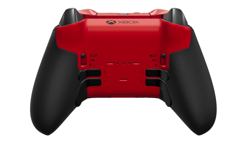 Xbox Elite Wireless Controller Series 2 - Core - Body: Carbon Black + Rubberized Grips, D-pad: Faceted, Pulse Red (Metal), Back: Pulse Red + Rubberized Grips