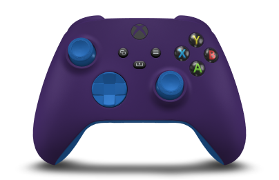 Xbox Wireless Controller - Body: Astral Purple, D-Pads: Shock Blue, Thumbsticks: Shock Blue