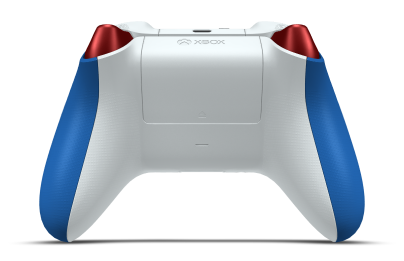 Xbox Wireless Controller - Hoveddel: Stødblå, D-blokke: Oxide Red (Metallic), Thumbsticks: Robothvid