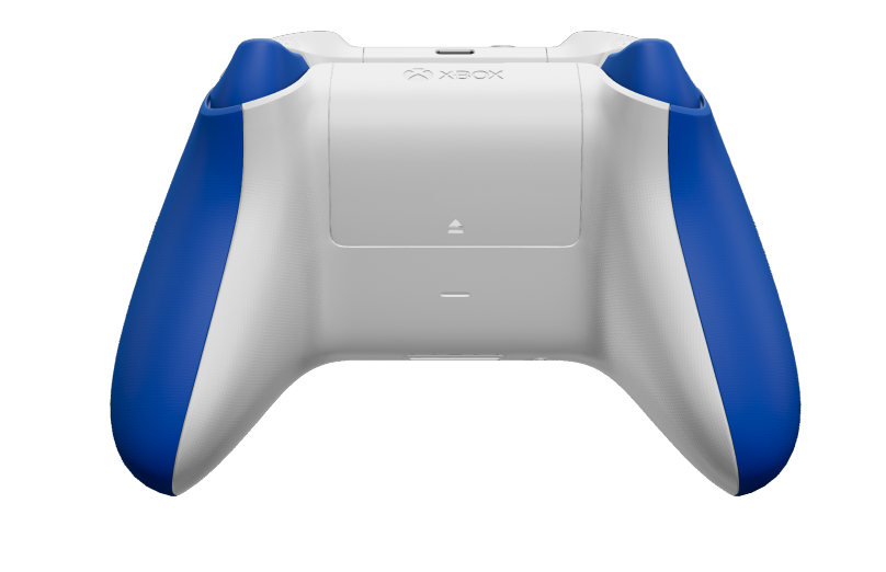 Xbox draadloze controller - Hoofdtekst: Shock Blue, D-Pads: Robot White, Duimsticks: Shock Blue
