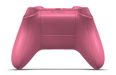 Controller with Deep Pink body, Deep Pink D-pad, and Deep Pink thumbsticks - back view