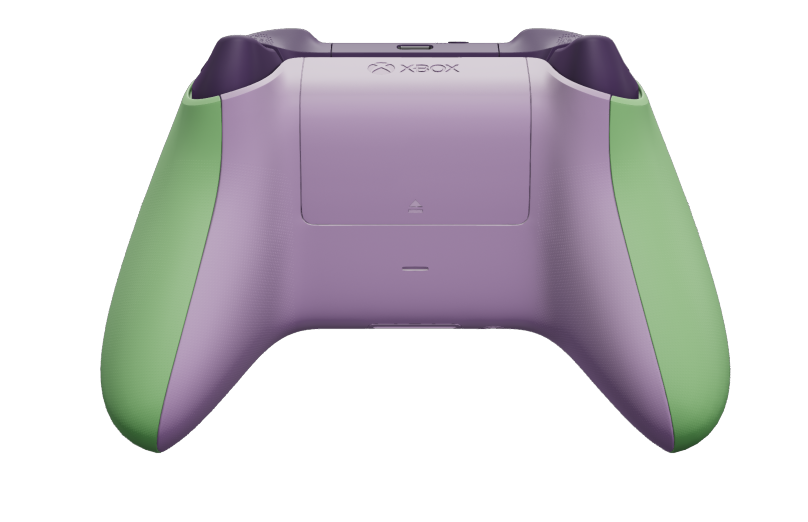 Xbox Wireless Controller - Hoofdtekst: Zachtgroen, D-Pads: Zachtpaars (metallic), Duimsticks: Zachtpaars