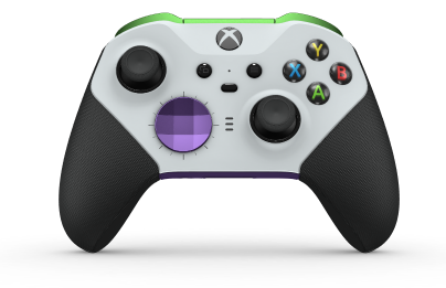 Xbox Elite Wireless Controller Series 2 - Core - 本體: 機器白 + 橡膠握把, 方向鍵: Facet, Astral Purple (Metal), 背面: 星雲紫 + 橡膠握把