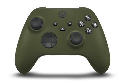 Xbox Wireless Controller - Text: Nachtgrün, Steuerkreuze: Carbon Black, Analogsticks: Carbon Black