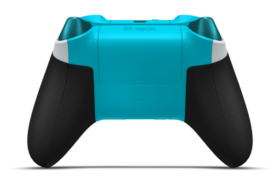 Xbox Wireless Controller - Corps: Robot White, BMD: Dragonfly Blue (métallique), Joysticks: Dragonfly Blue