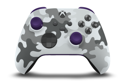 Xbox Wireless Controller - Body: Arctic Camo, D-Pads: Carbon Black, Thumbsticks: Astral Purple