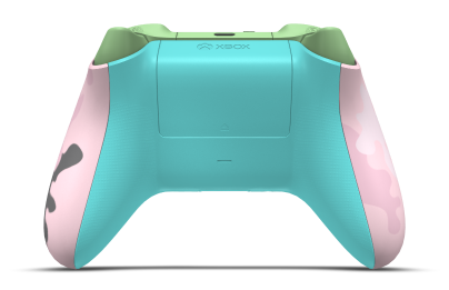 Xbox Wireless Controller - Corps: Sandglow Camo, BMD: Glacier Blue (métallique), Joysticks: Soft Green