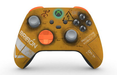 Xbox Wireless Controller – Redfall Limited Edition - Corps: Remi De La Rosa, BMD: Zest Orange, Joysticks: Ash Grey