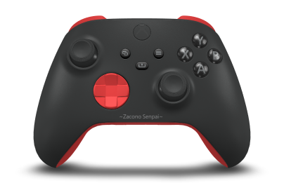 Xbox Wireless Controller - Body: Carbon Black, D-Pads: Pulse Red, Thumbsticks: Carbon Black