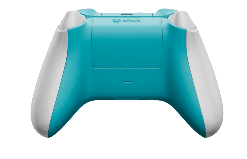 Xbox Wireless Controller - 機身: 機器白, 方向鍵: 蜻蜓藍, 搖桿: 蜻蜓藍