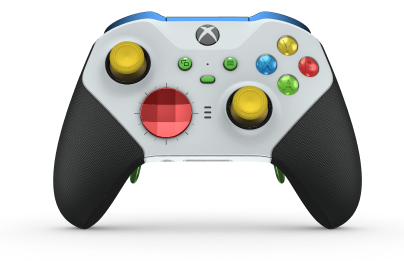 Xbox Elite Wireless Controller Series 2 - Core - Corpo: Branco Robot + Pegas em Borracha, Botão Direcional: Faceta, Vermelho Forte (Metal), Traseira: Branco Robot + Pegas em Borracha