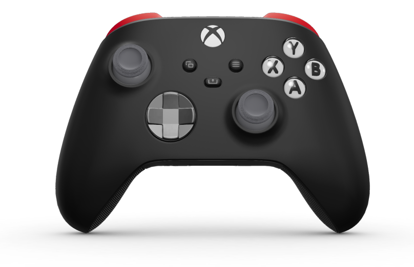 Xbox Wireless Controller - Corps: Carbon Black, BMD: Storm Gray (métallique), Joysticks: Storm Grey