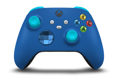Xbox Wireless Controller - Cuerpo: Azul brillante, Crucetas: Azul fotón (metálico), Palancas de mando: Azul dragón