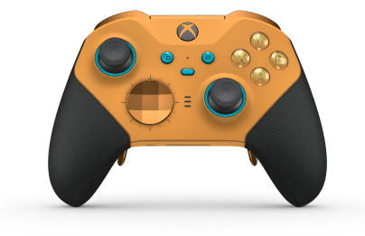 Xbox Elite Wireless Controller Series 2 - Core - Behuizing voorzijde: Zacht oranje + rubberen handvatten, D-pad: Facet, Soft Orange (Metal), Behuizing achterzijde: Zacht oranje + rubberen handvatten