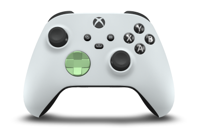 Xbox Wireless Controller - Cuerpo: Blanco robot, Crucetas: Verde suave, Palancas de mando: Negro carbón