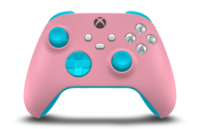 Xbox Wireless Controller - Body: Retro Pink, D-Pads: Dragonfly Blue, Thumbsticks: Dragonfly Blue