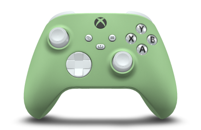 Xbox Wireless Controller - Corps: Soft Green, BMD: Robot White, Joysticks: Robot White