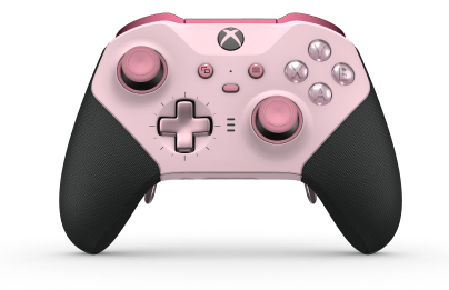 Xbox Elite 無線控制器 Series 2 - Core - Body: Soft Pink + Rubberized Grips, D-pad: Cross, Soft Pink (Metal), Back: Soft Pink + Rubberized Grips