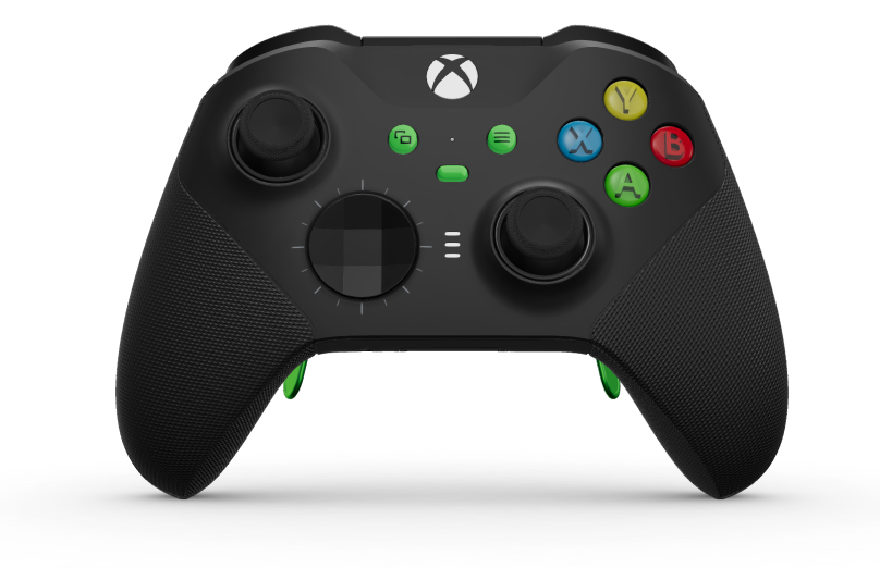 Xbox Elite Wireless Controller Series 2 - Core - Body: Carbon Black + Rubberised Grips, D-pad: Faceted, Carbon Black (Metal), Back: Carbon Black + Rubberised Grips