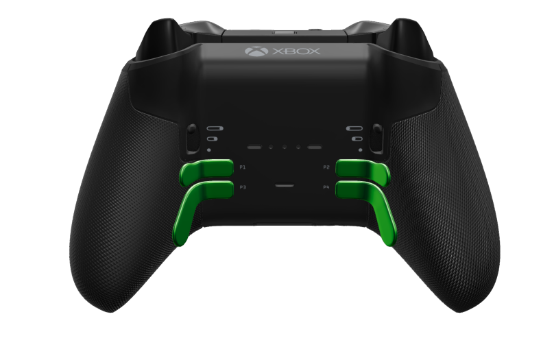 Xbox Elite Wireless Controller Series 2 - Core - Body: Carbon Black + Rubberised Grips, D-pad: Faceted, Carbon Black (Metal), Back: Carbon Black + Rubberised Grips